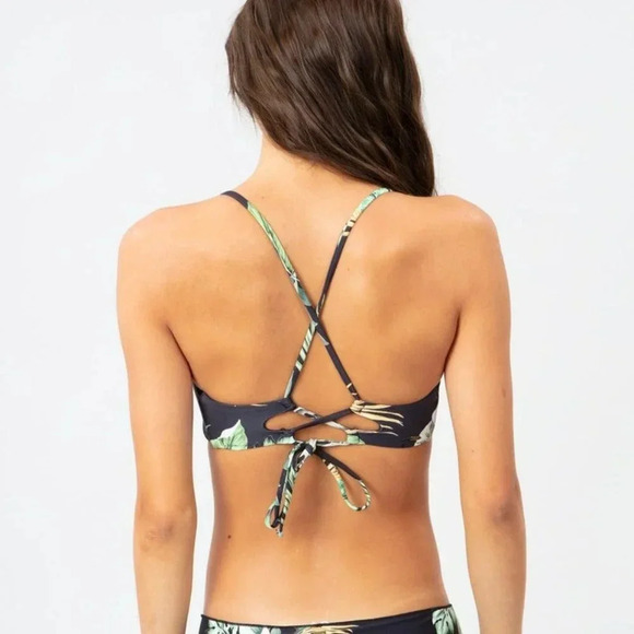 Rip Curl Palmetto Crop Bikini Top, black - Picture 3 of 9